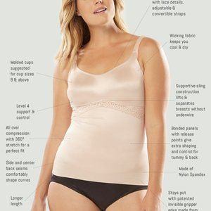 Ruby Ribbon Lace Full Support Cami - 42